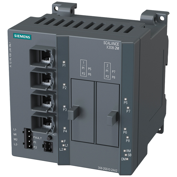 6GK5308-2GG10-2AA2 New Siemens SCALANCE X308-2M Managed IE Switch